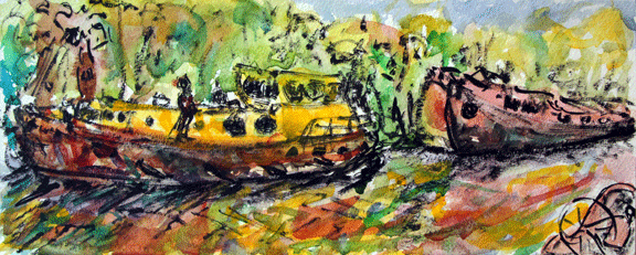 Riverscapes. Sep 15: All Aboard (narrowboat)