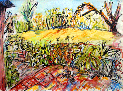 English Landscapes. Oct 13: Watercolour: Caterpillar