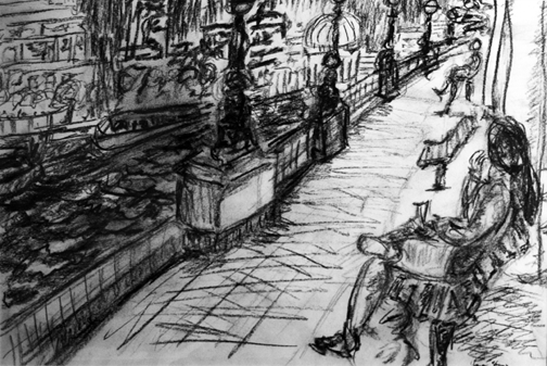 Urban Landscapes. Jan 13: Southbank in Charcoal