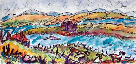 Outer Hebrides. Jul16: Watercolour: Time Travel