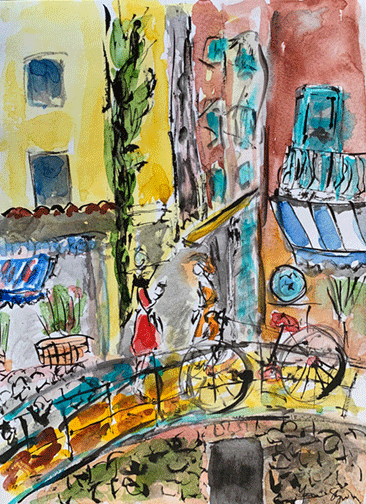New Work. Aug 22: Trattoria Gossip with Bicycle