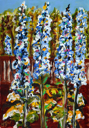 Flowers & Gardens. Feb 17: Delphiniums Blue