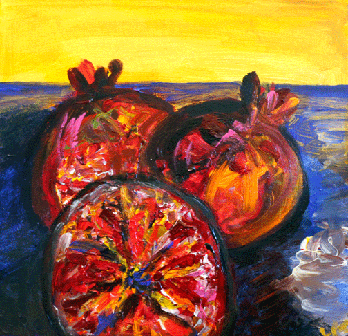 Fruit & Vegetables. Feb 17: The Colour of Pomegranates